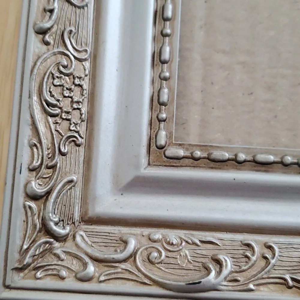 Antiqued Silver Plastic Frame